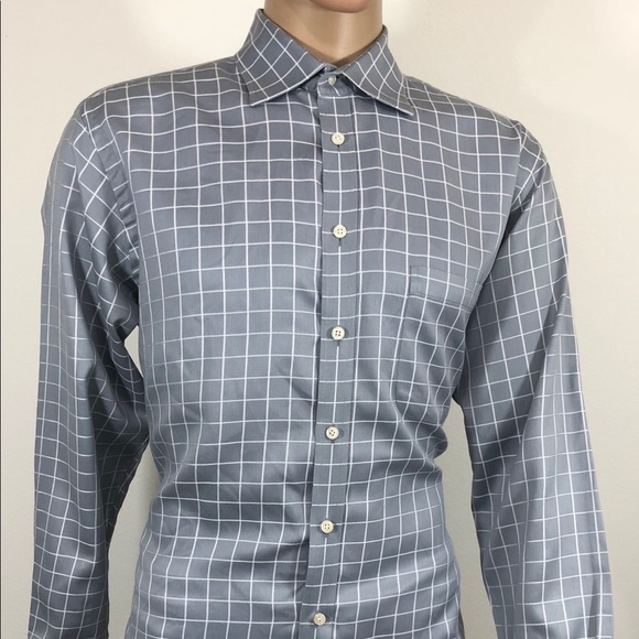 PAUL FREDRICK Men’s Shirt SZ 161/2 34 Trim Fit - Picture 1 of 6